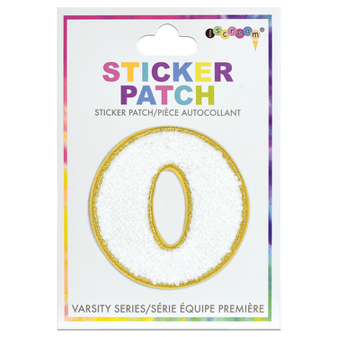 O Initial Varsity Sticker Patch