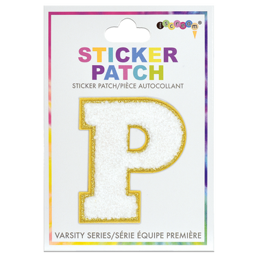P Initial Varsity Sticker Patch
