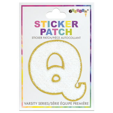 Q Initial Varsity Sticker Patch
