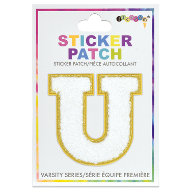 U Initial Varsity Sticker Patch