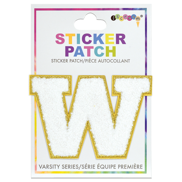 W Initial Varsity Sticker Patch