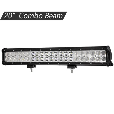 Auxbeam 20 Inch Classic-SM Series Dual Row Led Light Bar 6000k White Combo
