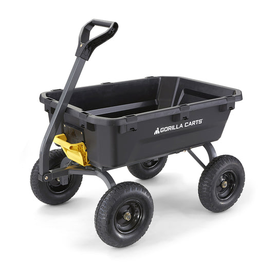 Gorilla Carts Poly Dump Cart 1200 lb. cap.