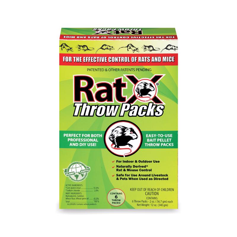 Load image into Gallery viewer, RatX Non-Toxic Bait Pellet Throw Pack For Mice and Rats 6 pk
