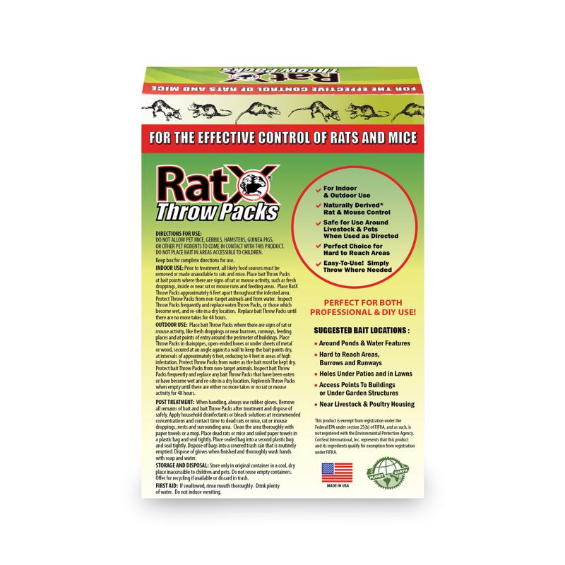 Load image into Gallery viewer, RatX Non-Toxic Bait Pellet Throw Pack For Mice and Rats 6 pk
