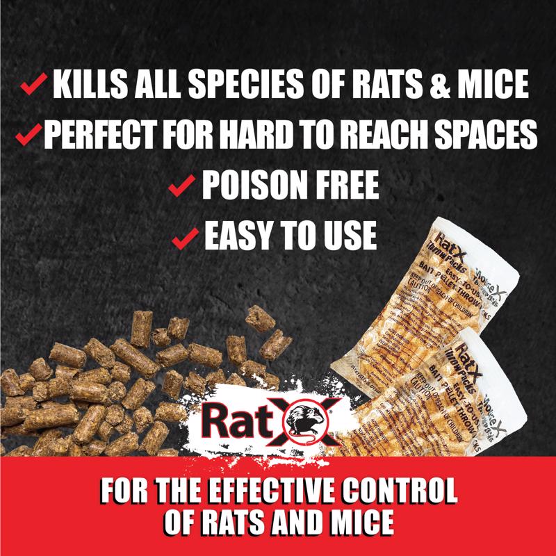 Load image into Gallery viewer, MouseX Non-Toxic Bait Pellet Throw Pack For Mice 12 oz 6 pk
