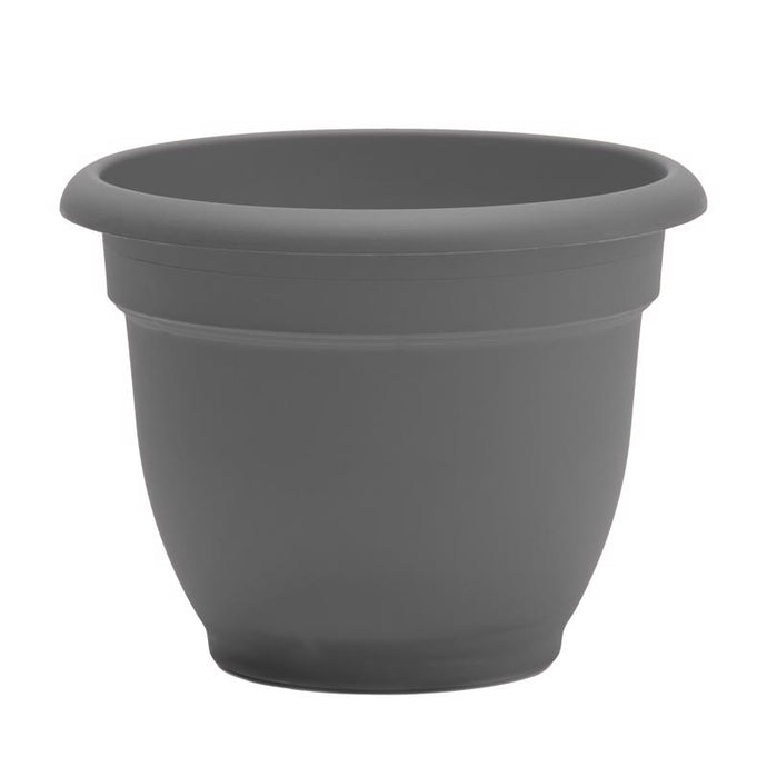 Bloem Ariana 5.25 in. H X 6.5 in. W X 6 in. D Polyresin Traditional Planter Charcoal