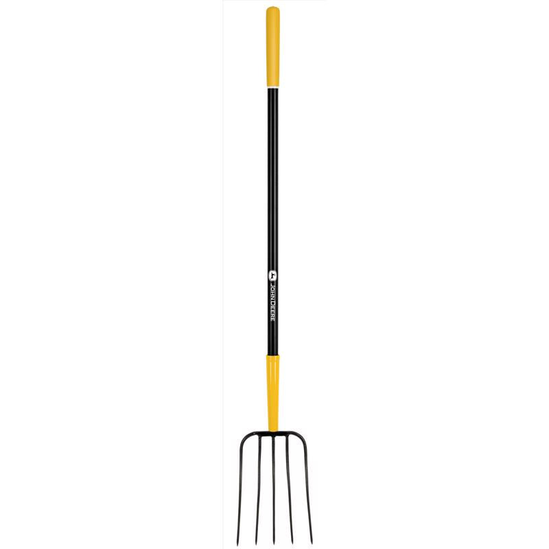 Load image into Gallery viewer, John Deere 5 Tine Steel Manure Fork 48 in. Fiberglass Handle
