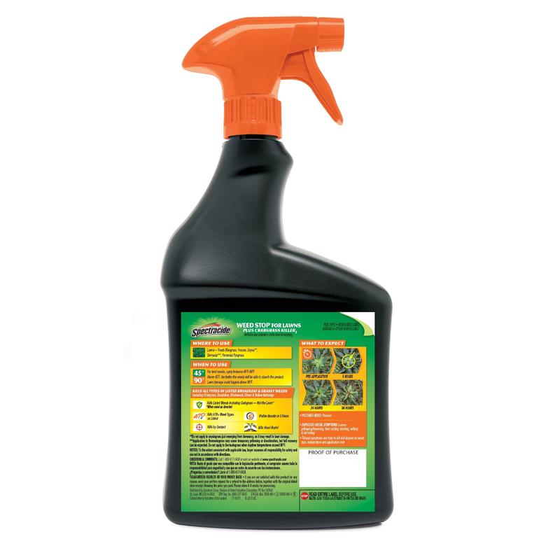 Load image into Gallery viewer, Spectracide Weed Stop Crabgrass Killer RTU Liquid 32 oz
