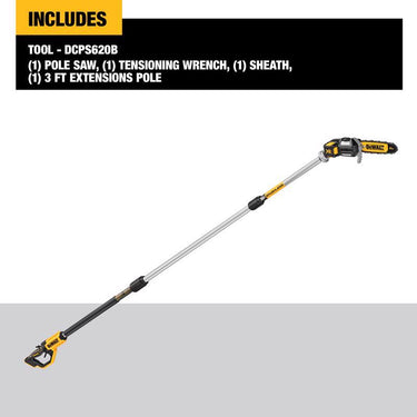 DeWalt 20V MAX XR DCPS620B 8 in. 20 V Battery Pole Saw Tool Only (In-Store Pickup Only)