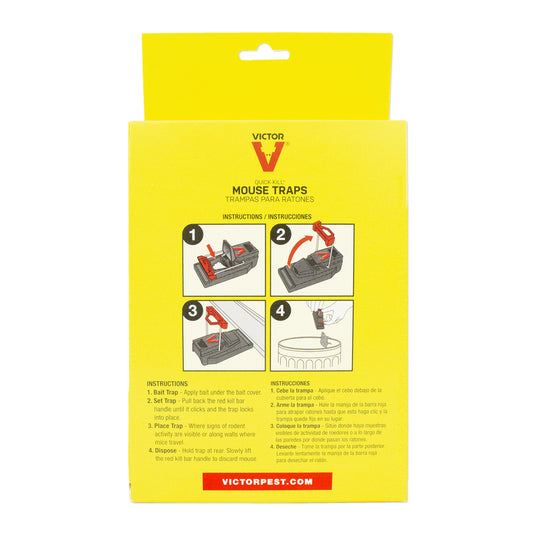 Victor Quick-Kill Small Snap Trap For Mice 3 pk