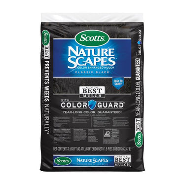 Scotts Nature Scapes Black Weed Preventer Color Enhanced Mulch 1.5 cu ft