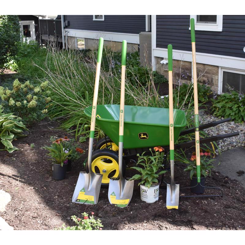 Load image into Gallery viewer, JD John Deere Steel Wheelbarrow 7 cu ftSTEEL 7CF
