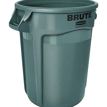 Rubbermaid Brute 32 gal Gray Plastic Garbage Can