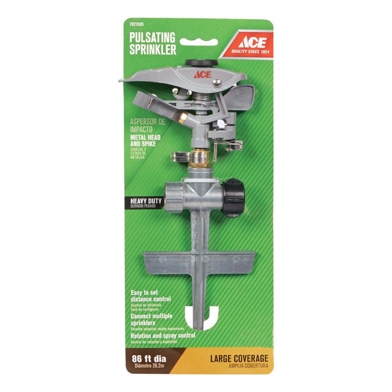 Load image into Gallery viewer, Ace Metal Pulse Sprinkler 5800 sq ft 1 pk

