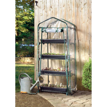 Miracle-Gro Clear 23 in. W X 17 in. D X 57 in. H Greenhouse