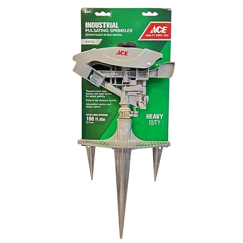 Load image into Gallery viewer, Ace Metal Spike Base Impact Sprinkler 8500 sq ft 1 pk
