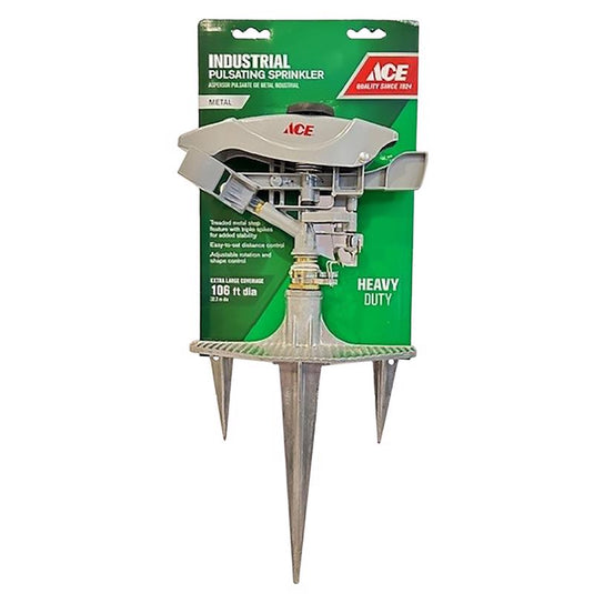 Ace Metal Spike Base Impact Sprinkler 8500 sq ft 1 pk