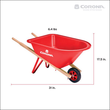 Corona Children's Poly Wheelbarrow 1.25 cu ft