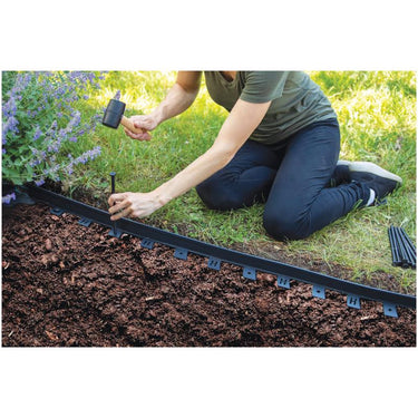 Master Mark 25 ft. L X 3.2 in. H Plastic Black Coiled Edging