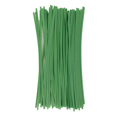 Panacea 8 in. H X 2.8 in. W X 0.5 in. D Green Coated Wire Plant Support Twist Tie