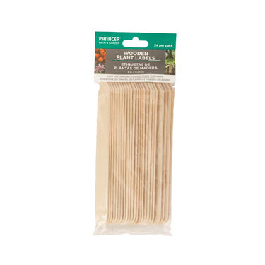 Panacea 6 in. H X 5.9 in. W X 0.75 in. D Brown Wood Plant Label