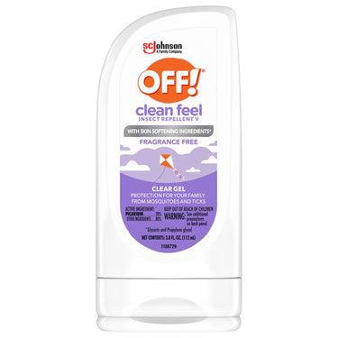 OFF! Clean Feel Insect Repellent Gel For Mosquitoes/Ticks 3.8 oz
