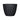 L&G 9.6 in. H X 12 in. W X 12 in. D X 12 in. D Polyresin Spritzer Planter Black