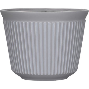 L&G 9.33 in. H X 12 in. W X 12 in. D X 12 in. D Polyresin Finola Planter Cement