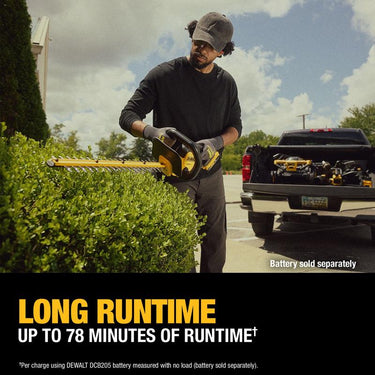DeWalt DCHT821B 22 in. 20 V Battery Hedge Trimmer Tool Only