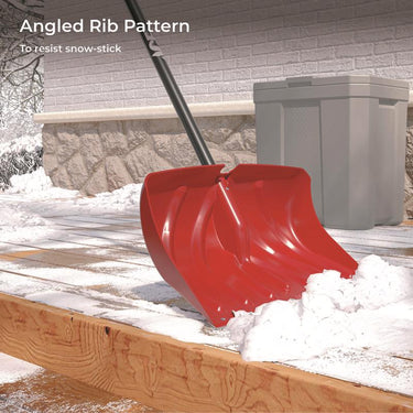 Suncast 20 in. W X 51 in. L Poly Snow Shovel