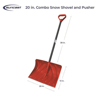Suncast 20 in. W X 51 in. L Poly Snow Shovel