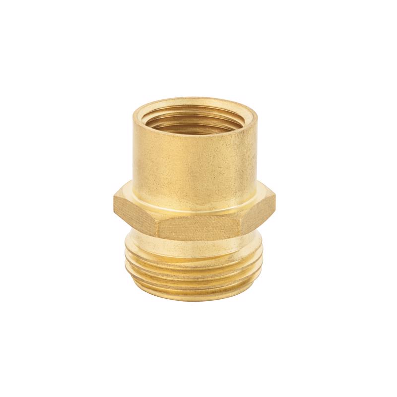 Load image into Gallery viewer, Ace 3/4 in. MHT x 1/2 in. FPT in. Brass Threaded Male/Female Hose Adapter
