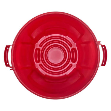 Ace 32 gal Red Plastic Trash Can Lid Included