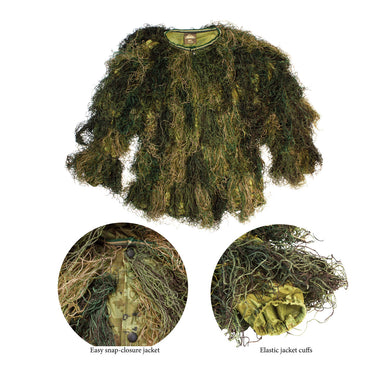 Red Rock Outdoor Gear 5-Piece Adult Ghillie Suit (Woodland) Size XL/XXL