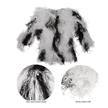 Red Rock Outdoor Gear 5-Piece Adult Ghillie Suit (Snow) Size XL/XXL