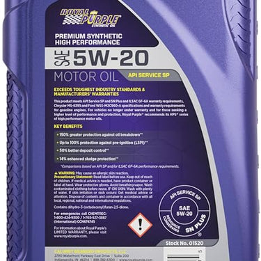 Royal Purple Motor Oil SAE 5W-20 32OZ