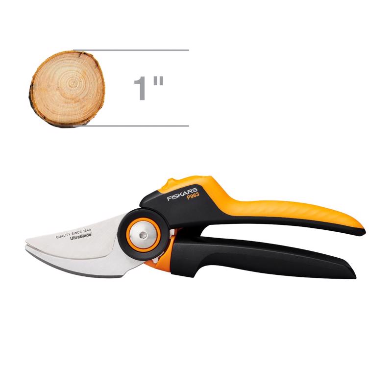 Load image into Gallery viewer, Fiskars PowerGear P963 Steel Bypass Pruners
