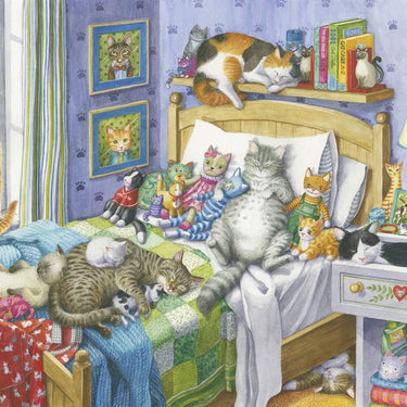 Ravensburger Cat Nap 500 Piece Large Pieces Jigsaw Puzzle for Adults, Every Piece is Unique, Softclick Technology Means Pieces Fit Together Perfectly