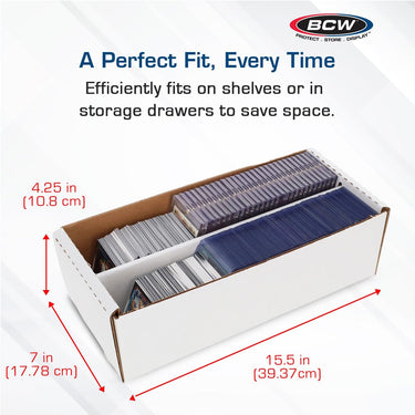 BCW Trading Card Storage Box | Holds 1600 Cards