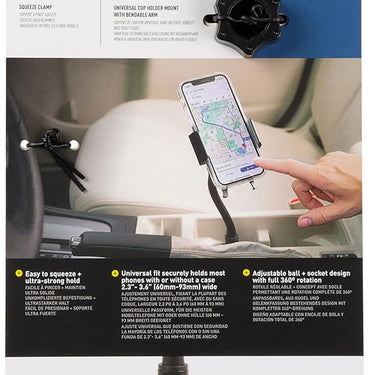 Nite Ize Squeeze Universal Cupholder Mount (Black)