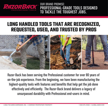 Razor-Back 42 in. Notched Roof Shovel