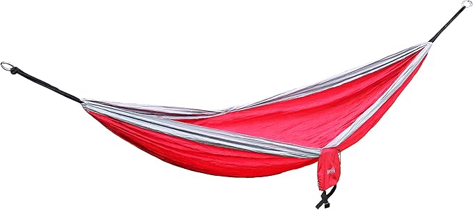 Load image into Gallery viewer, Texsport Rambler Double Classic Hammock Nylon (Red/Grey)
