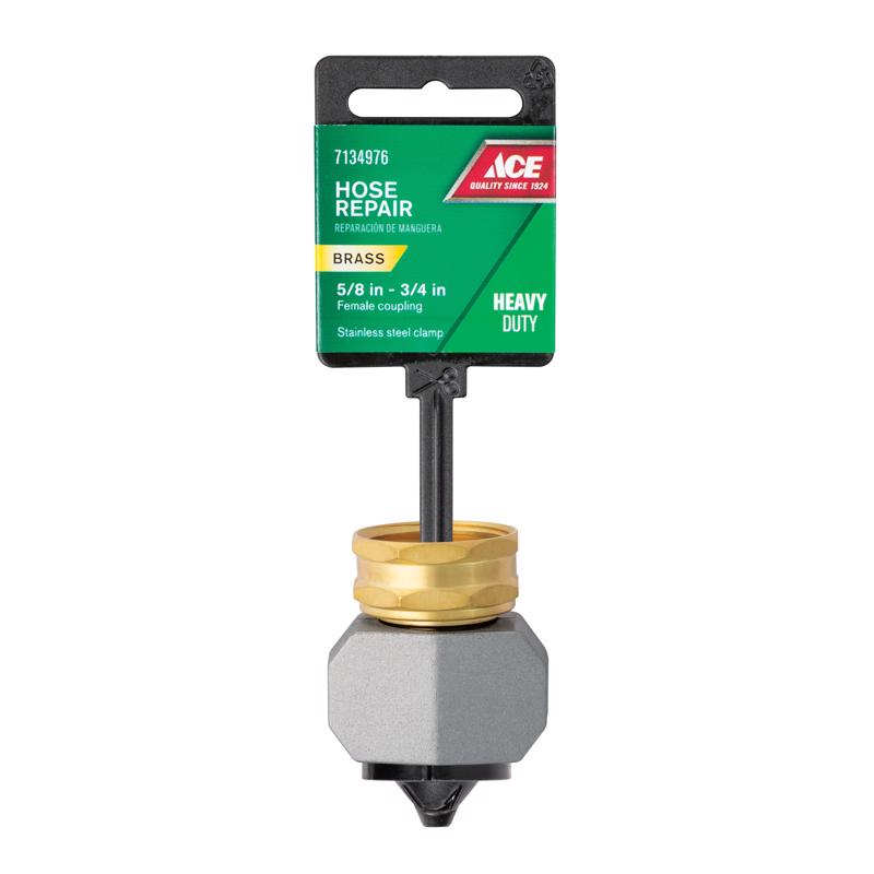 Load image into Gallery viewer, Ace 3/4 or 5/8 in. Zinc Threaded Female Hose Mender Clamp
