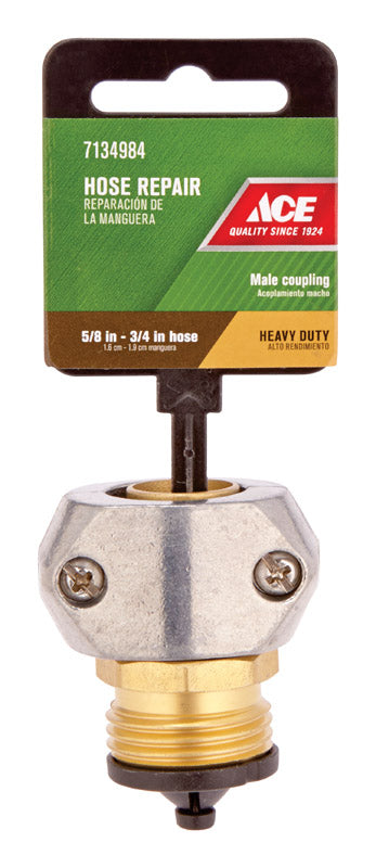 Load image into Gallery viewer, Ace 5/8 or 3/4 in. Zinc Threaded Male Hose Mender Clamp
