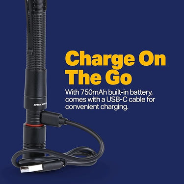 LuxPro Dual Power Rechargeable Focusing LED Penlight Flashlight