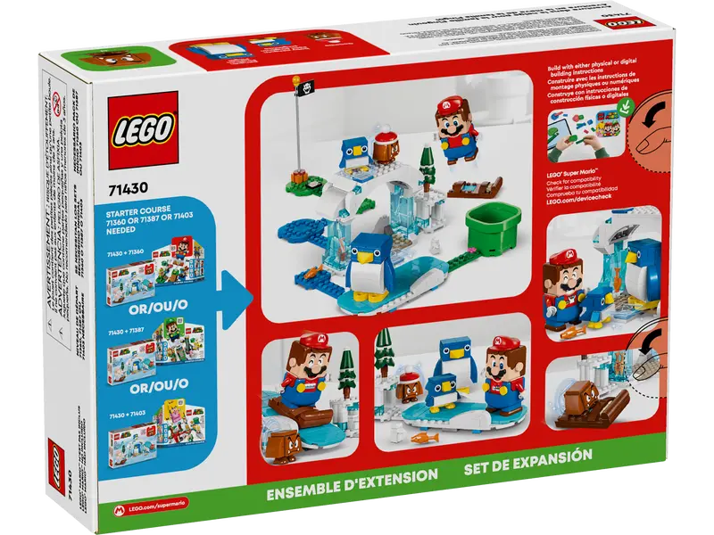 Load image into Gallery viewer, Lego Super Mario Penguin Family Snow Adventure Expansion Set 228pc
