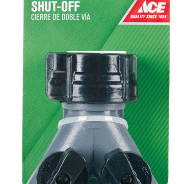 Ace Plastic Threaded Female/Male 2-Way Shut-off Valve