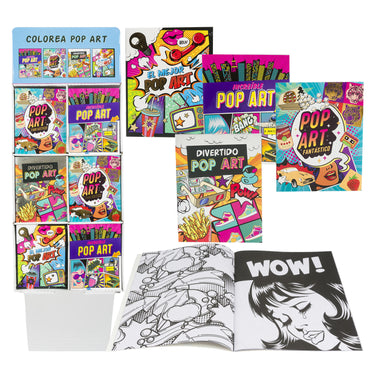 Spanish Pop Art - Coloring Book- 4 Assortments - 32 Page