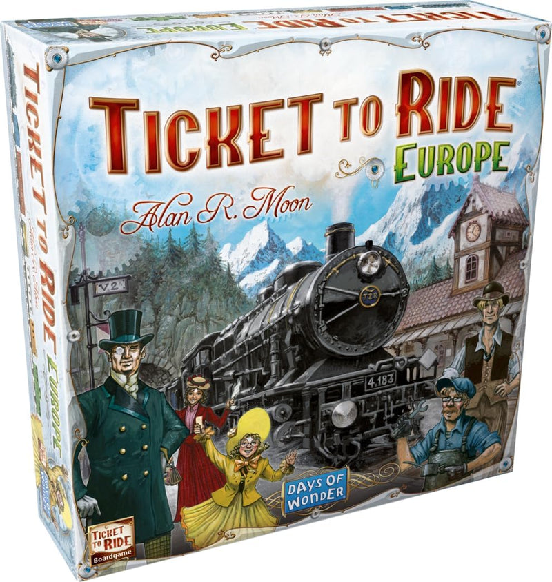 Load image into Gallery viewer, Ticket to Ride Europe Board Game - Embark on a Railway Adventure Across the Continent! Fun Family Strategy Game for Kids &amp; Adults, Ages 8+, 2-5 Players, 30-60 Min Playtime, Made by Days of Wonder
